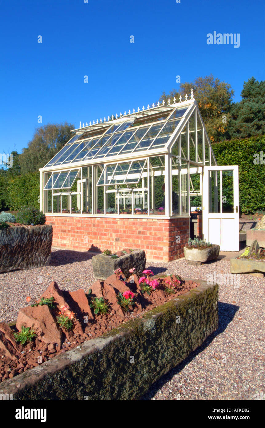 Alpine green house Ness gardens Wirral Mersey side Cheshire UK Europe