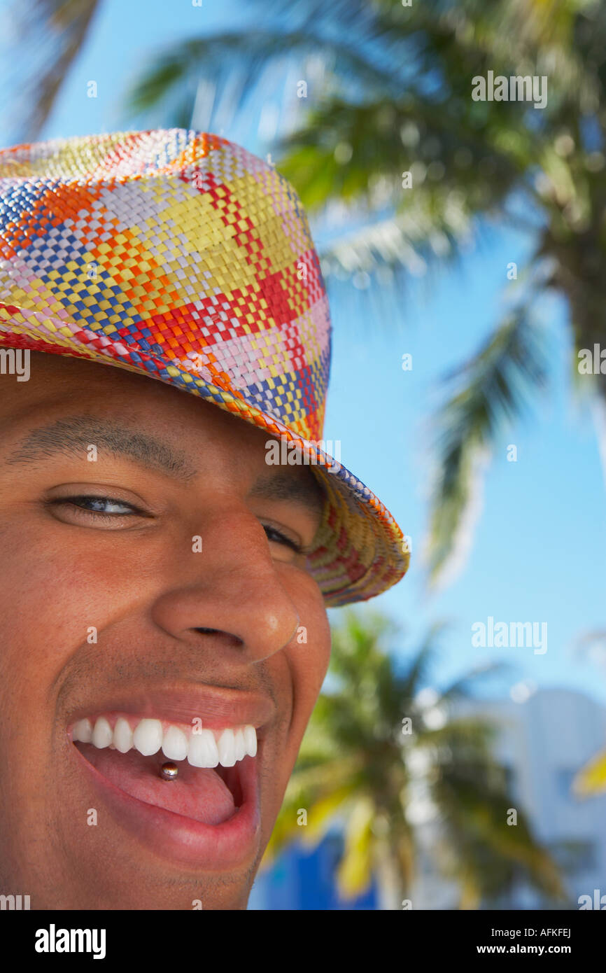 Portrait of a young man smiling Stock Photo - Alamy