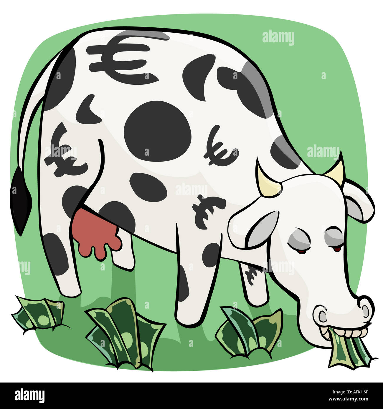 Cow eating paper currency hires stock photography and images Alamy