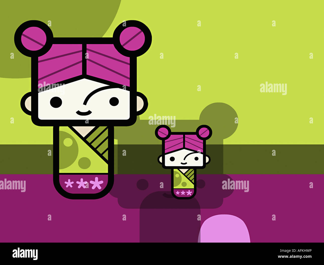 Two girls standing Stock Photo Alamy