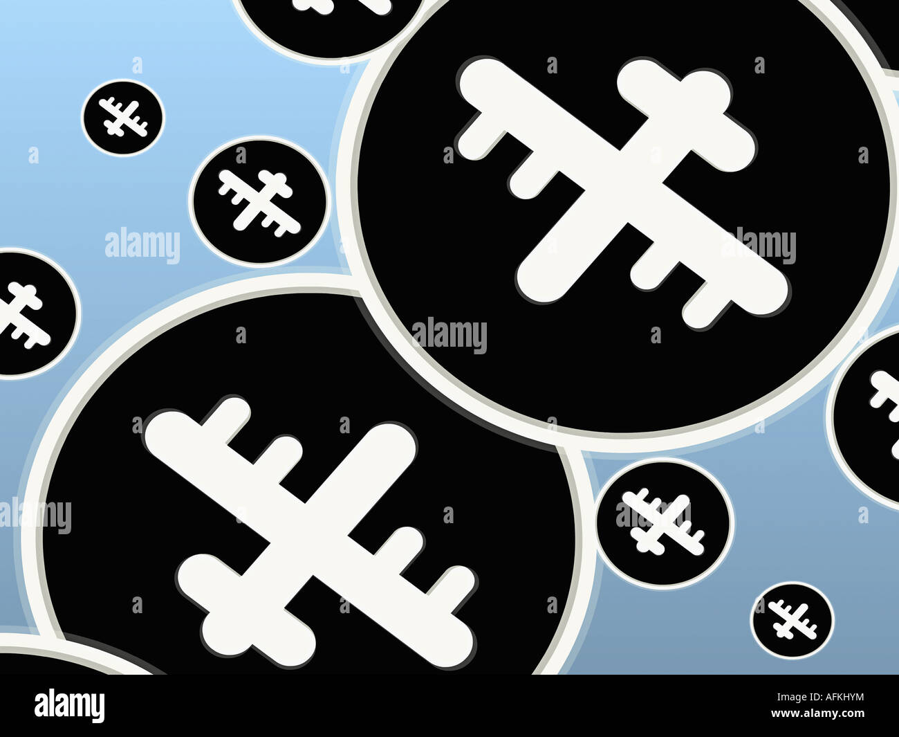 Close up of airplanes in circles Stock Photo Alamy