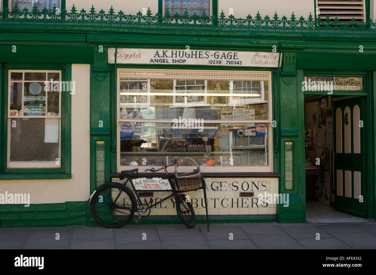 A HughesGage butcher and game dealer traditional butcher's shop