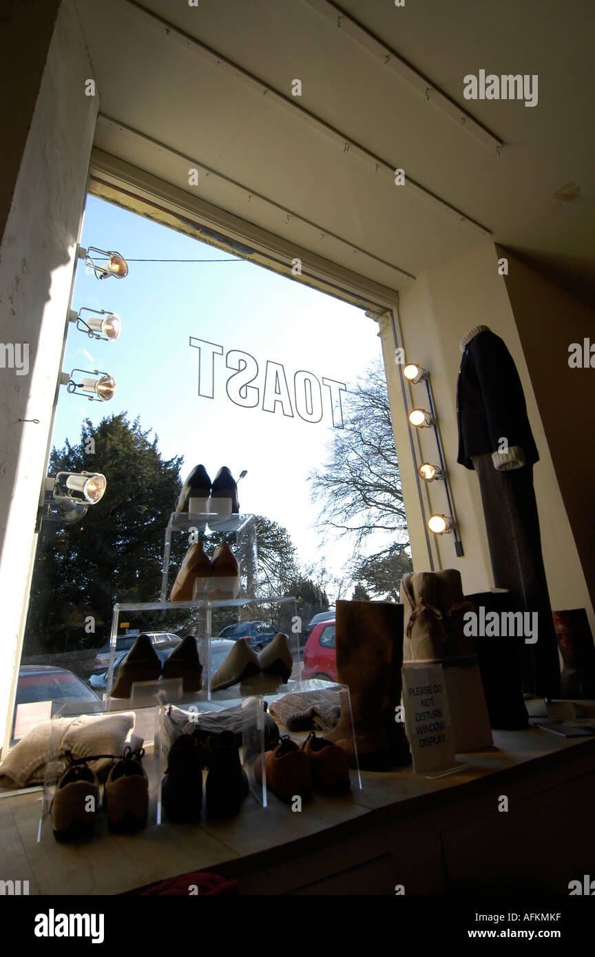 Interior of Toast designer women's clothes shop Llandeilo