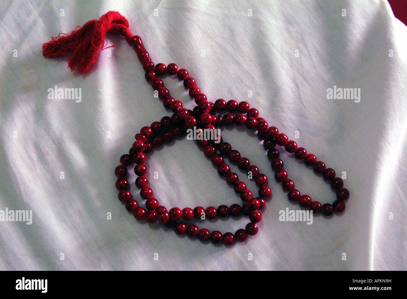Buddhist prayer beads Stock Photo Alamy