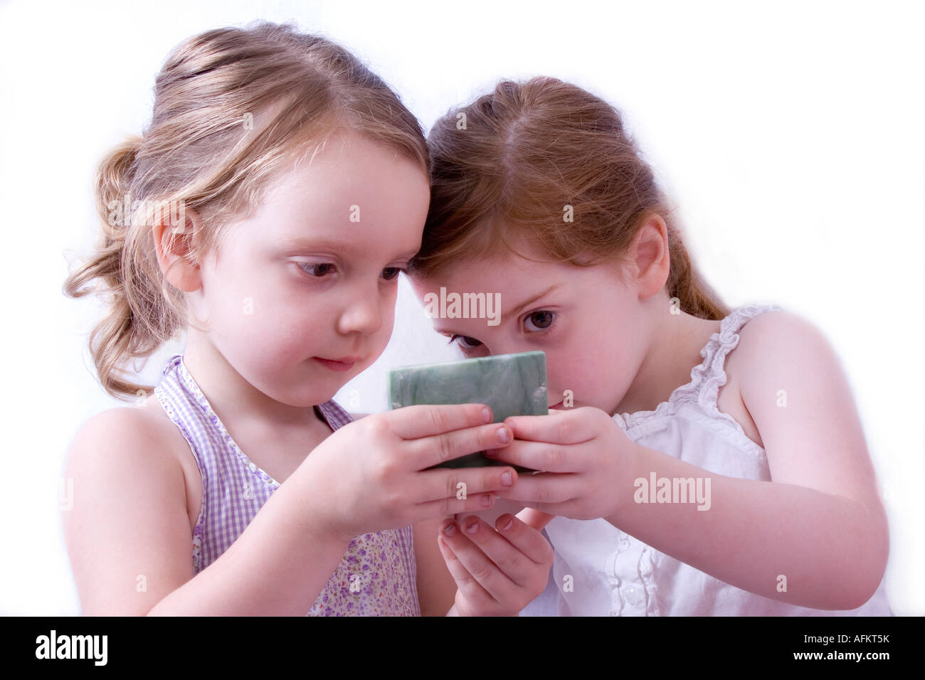 Makeover with little girls Stock Photo Alamy