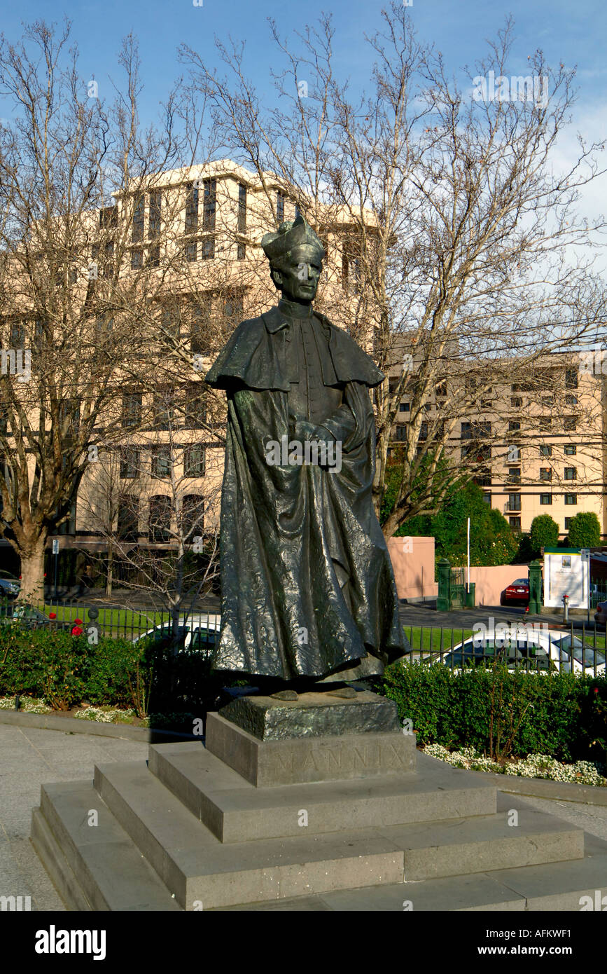 Statue outside St Patrick's Cathedral Melbourne city, Australia Stock ...