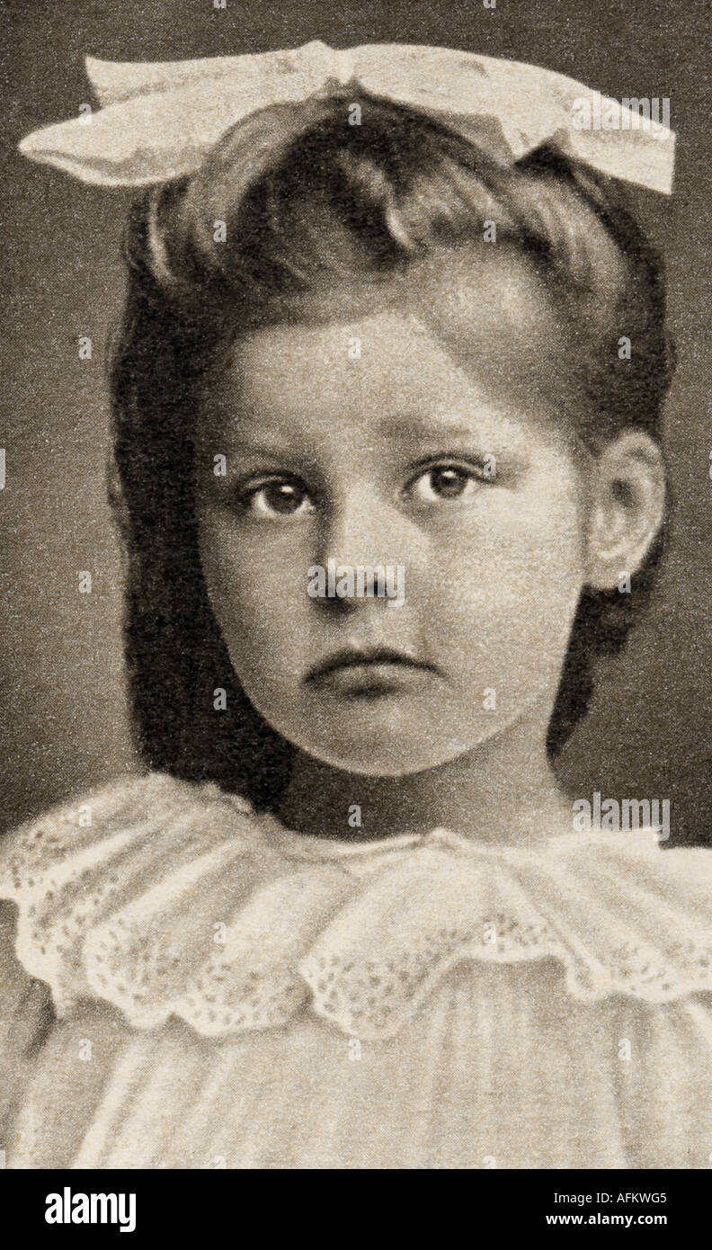 Hoppe, Marianne, * 26.4.1911, German actress, childhood photograph, around 1920, , Stock Photo