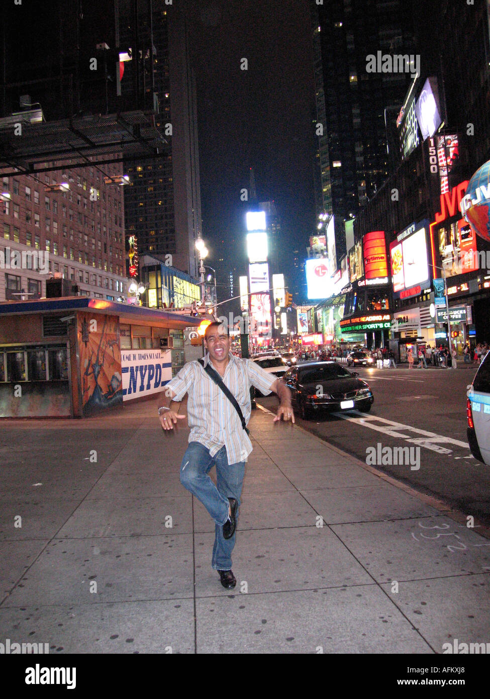 one foot standing Stock Photo - Alamy