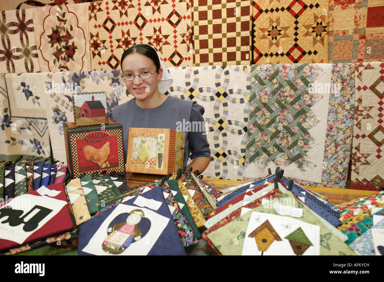 Indiana Shipshewana Davis Mercantile building Lolly's Fabrics Stock