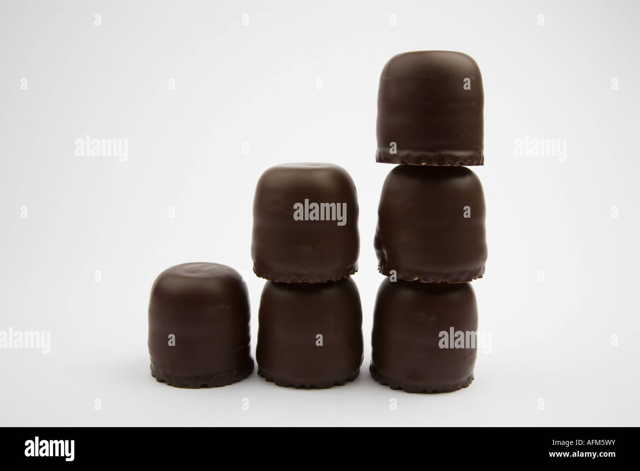 Chocolate Foam Kiss Stock Photo Alamy