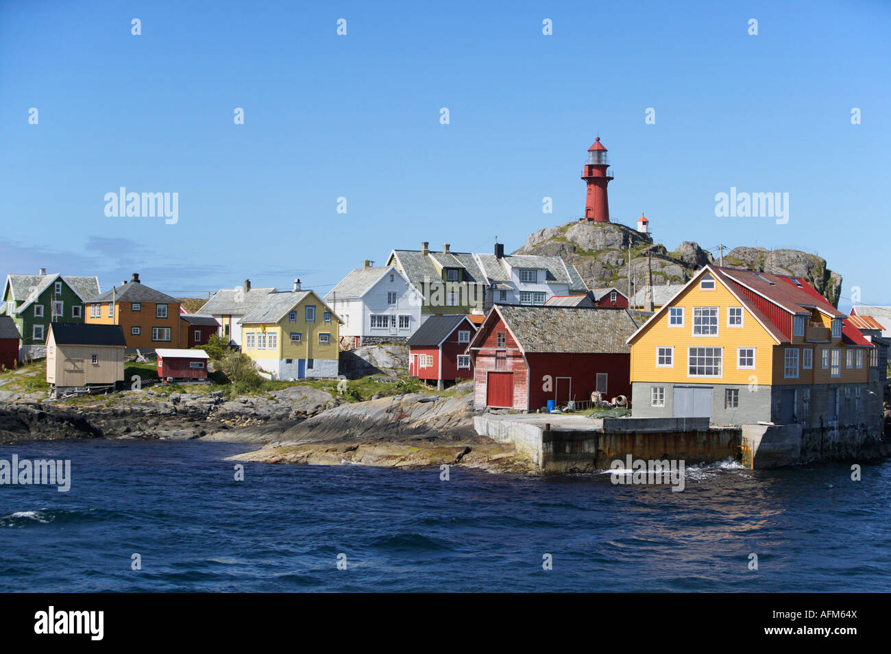The Fishing Village Of Ona Sandoy More Og Romsdal Norway Stock Photo 