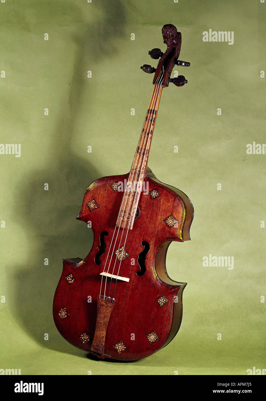 music, instruments, Viola da Gamba, by Russo Domenico, 16th century,  Tiroler Landeskundliches Museum, Innsbruch, Austria, instrument, historic,  historical Stock Photo - Alamy