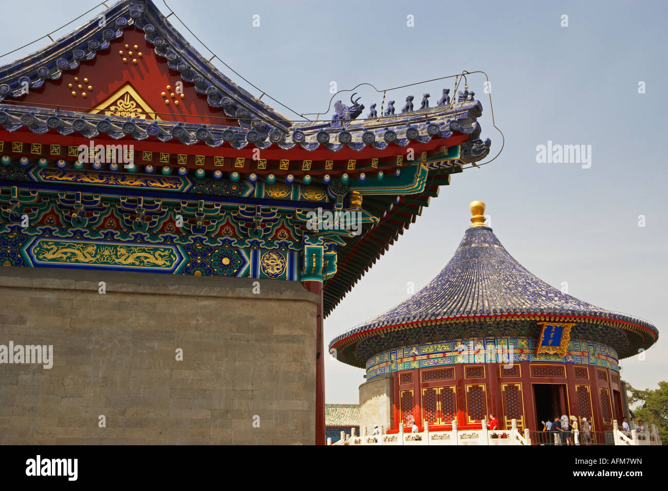 Imperial vault of heaven, Temple of heaven Park (Tiantan Gongyuan), Beijing, China. Stock Photo