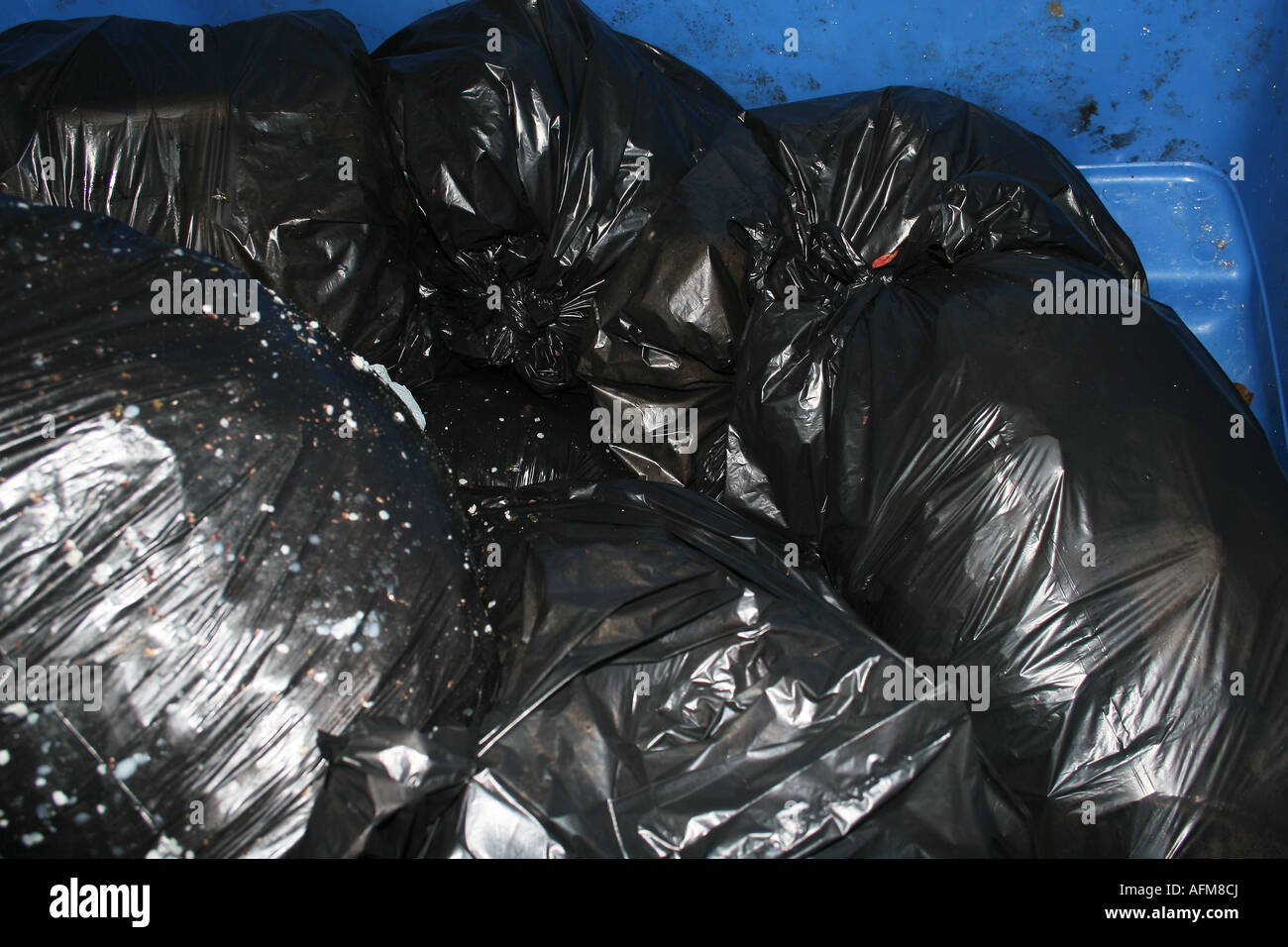 black bin bags Stock Photo Alamy
