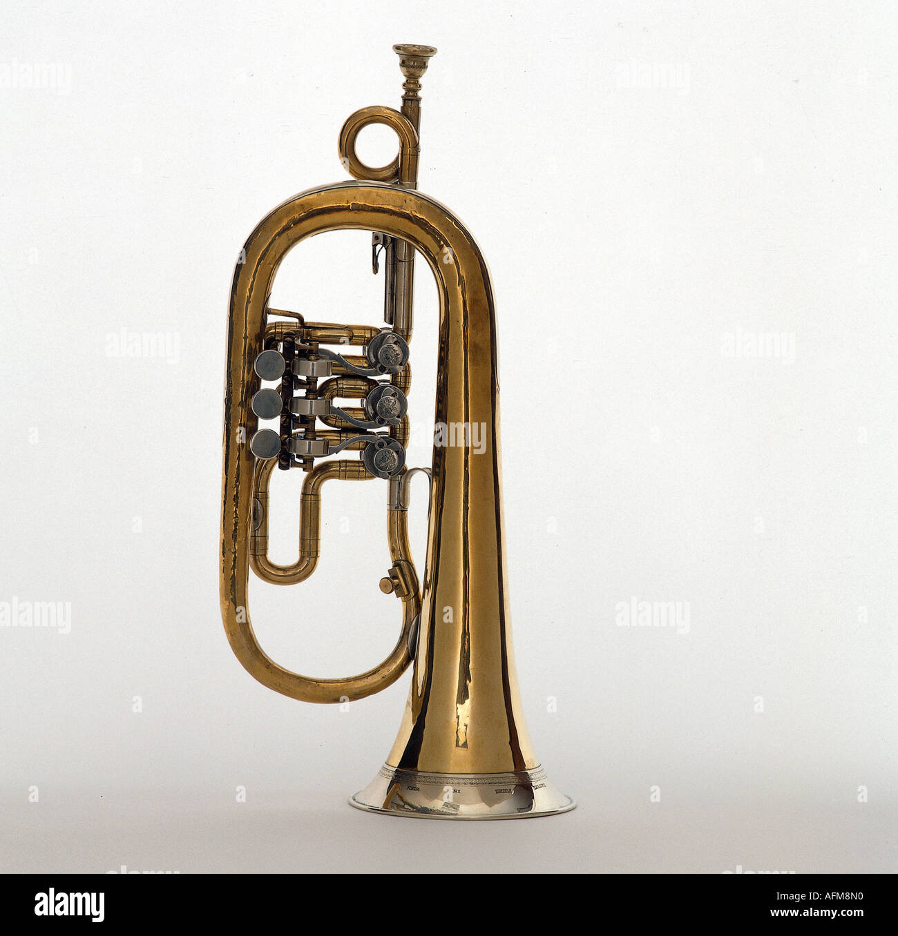 music, instruments, horn, Flugelhorn, wind instrument, Stock Photo