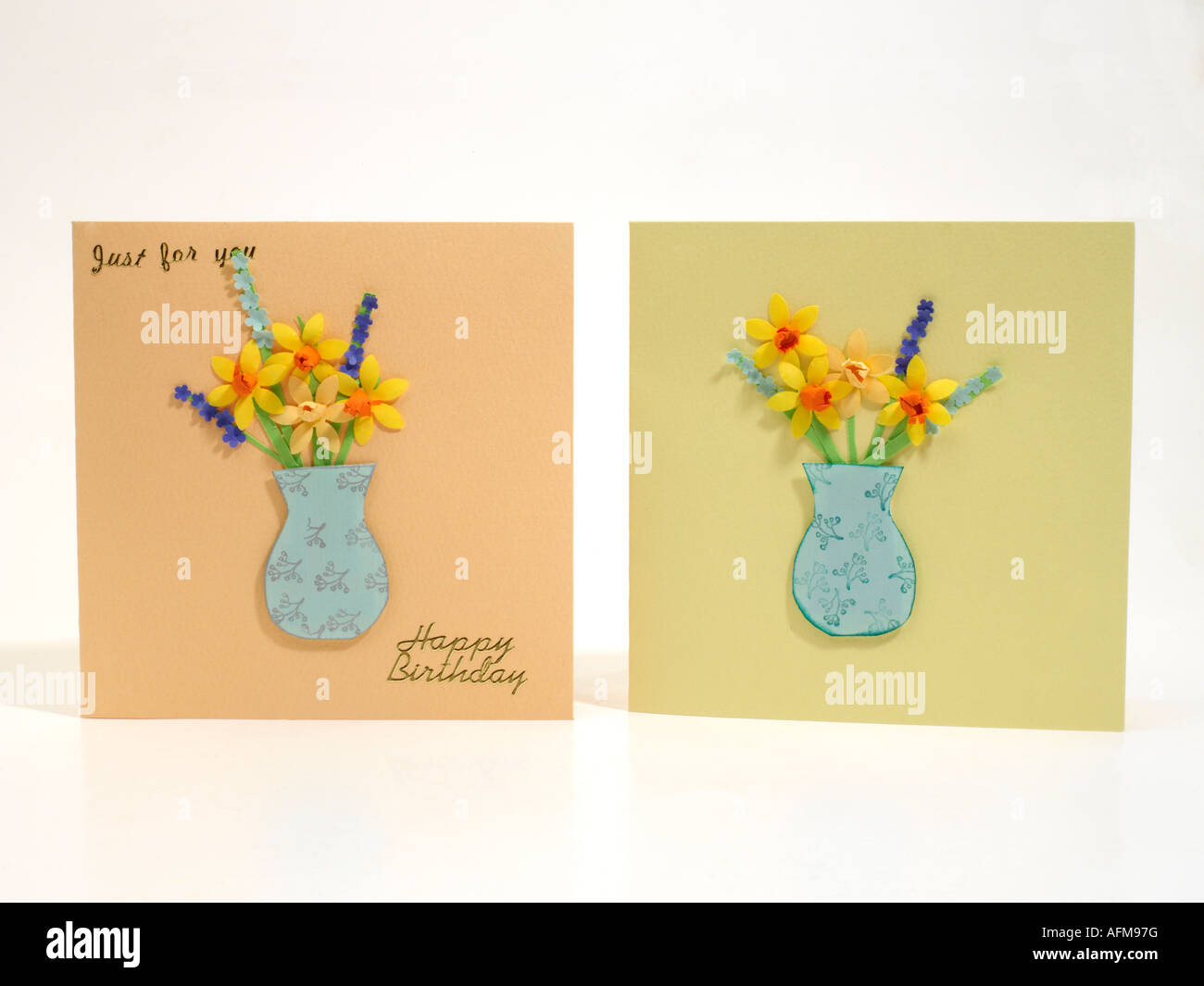 Hand Made Greeting Cards Stock Photo