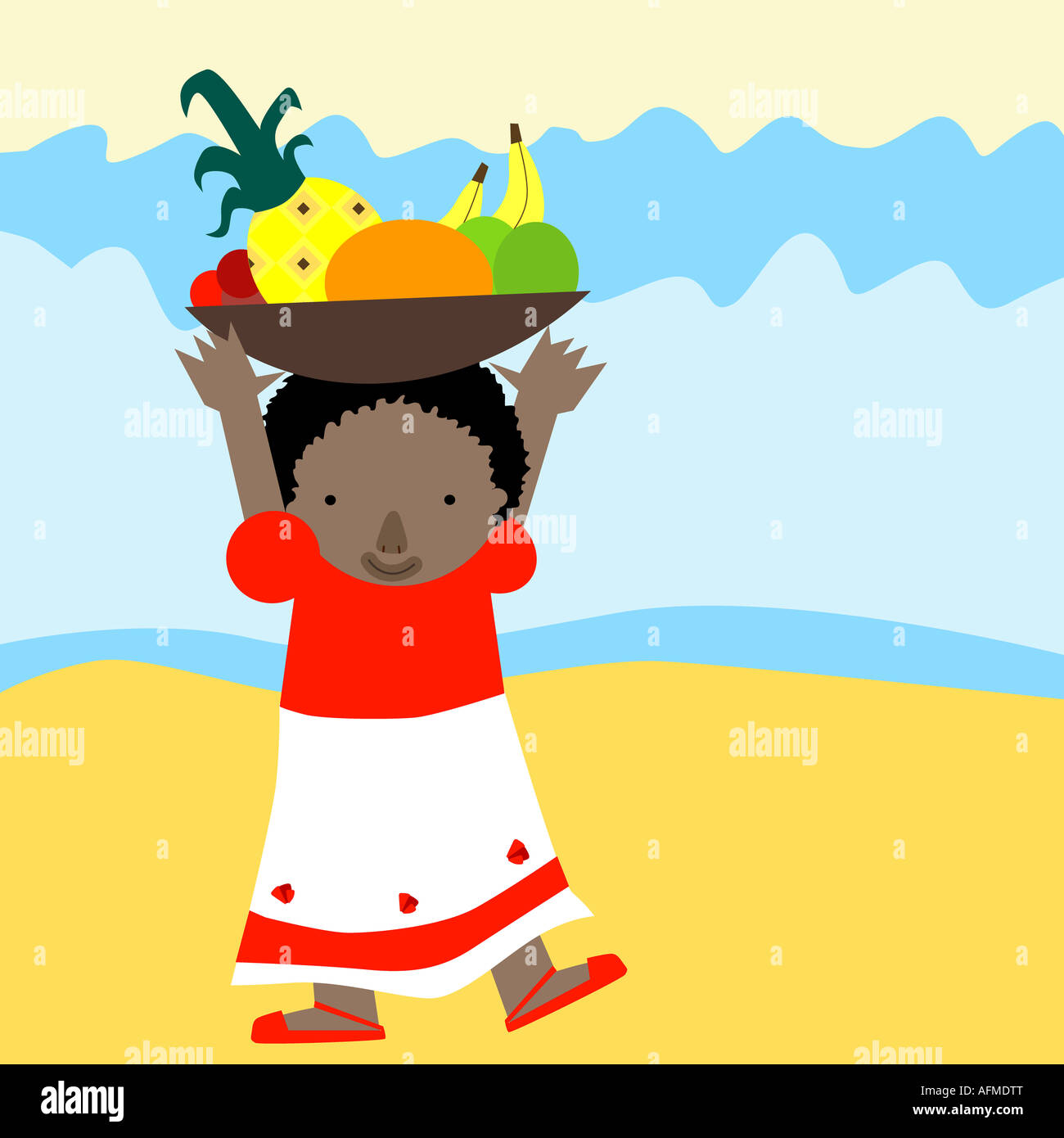 Carrying fruit basket on head hires stock photography and images Alamy