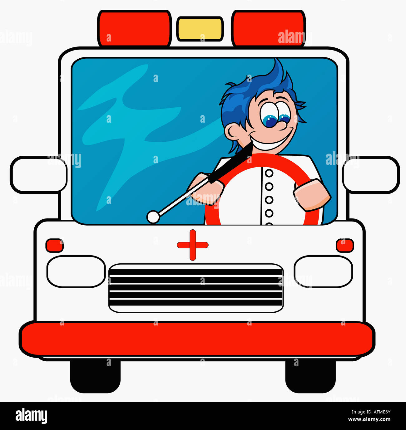 ambulance-driver-driving-an-ambulance-stock-photo-alamy