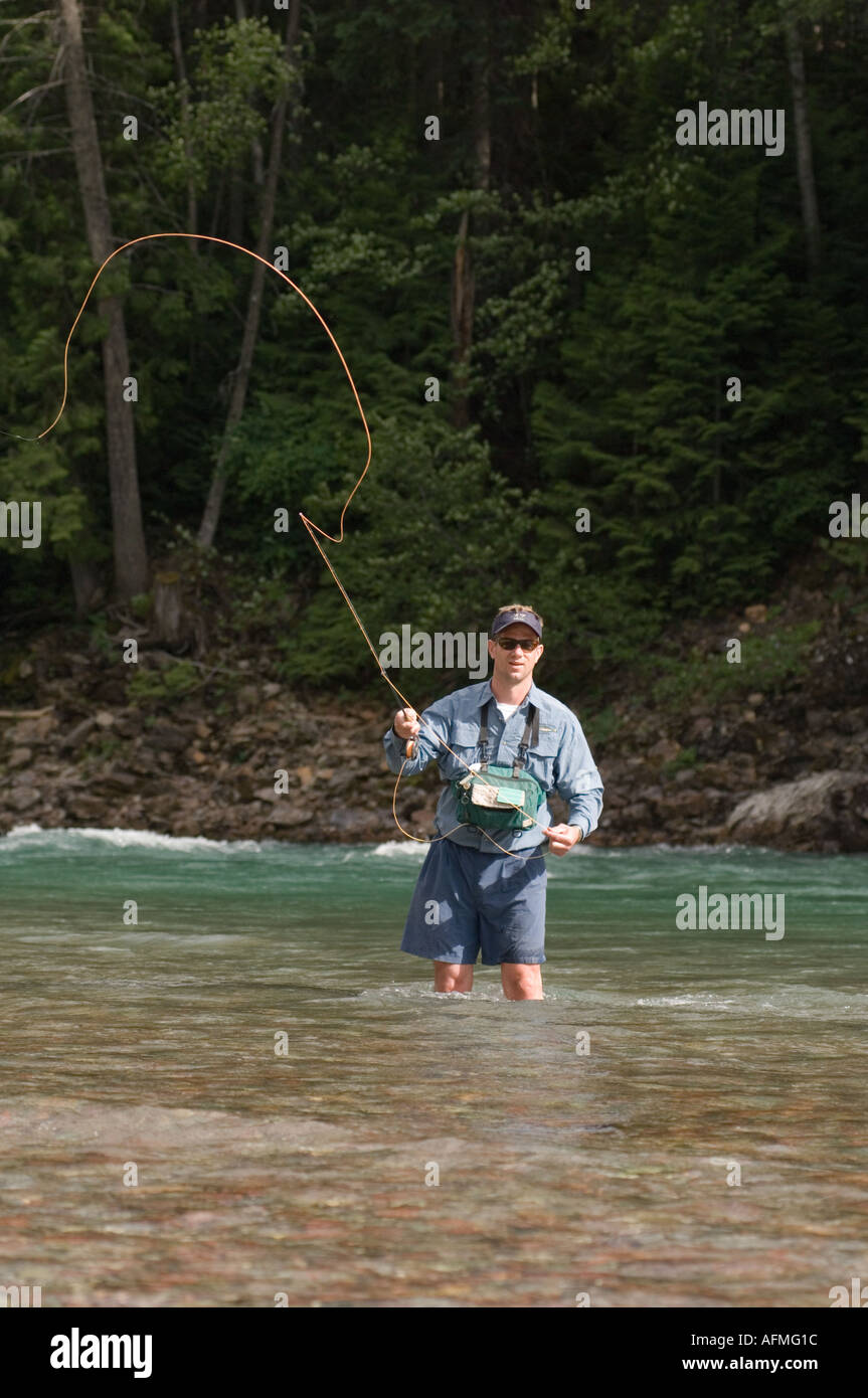 Fly fishing on the Flathead River with guide Hugh Breitenstein of