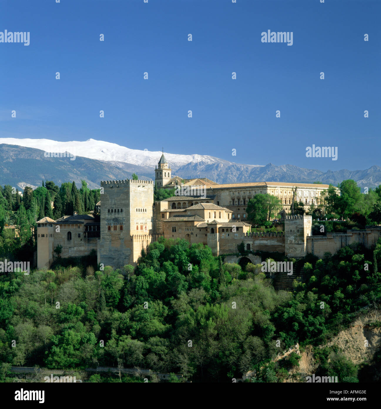Spain Andalucia Andalusia Granada Alhambra Palace Stock Photo
