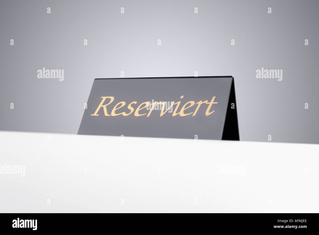 reservation Reservierung Schild Stock Photo