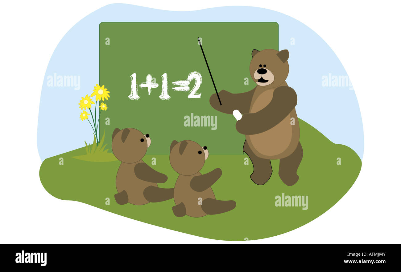 Three bears illustration hi-res stock photography and images - Alamy