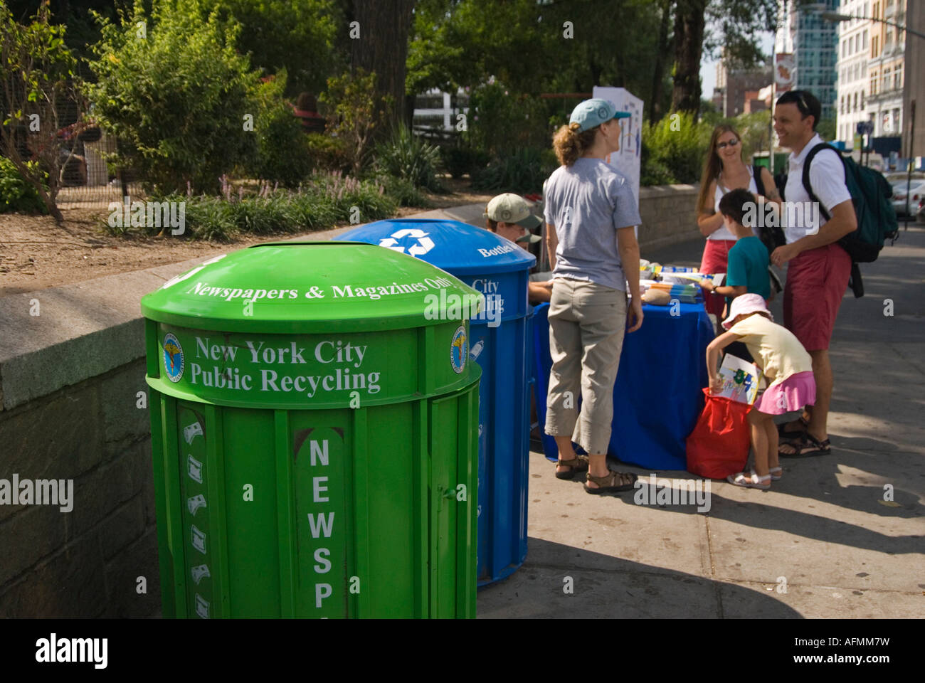 Recycling bin in new york city hires stock photography and images Alamy