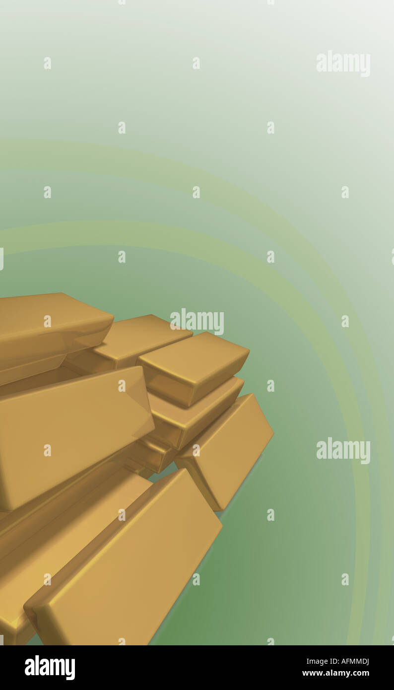The stack of gold bars Stock Photo - Alamy