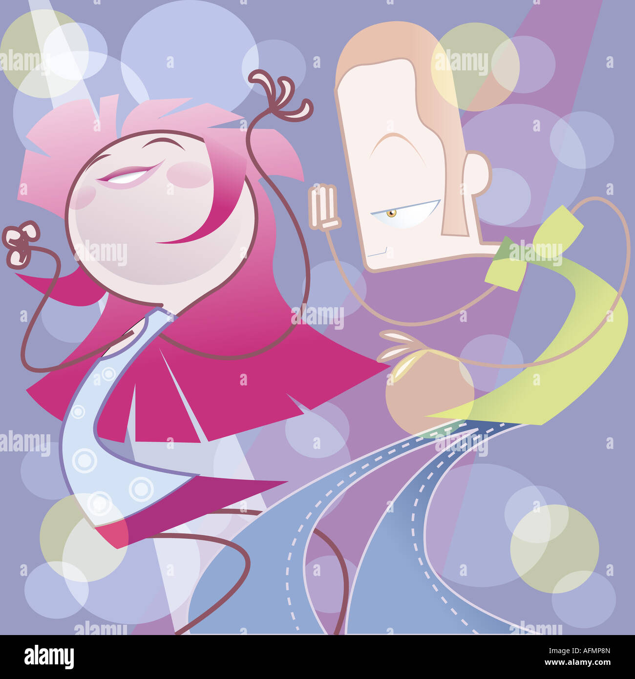 Man and a woman dancing Stock Photo - Alamy