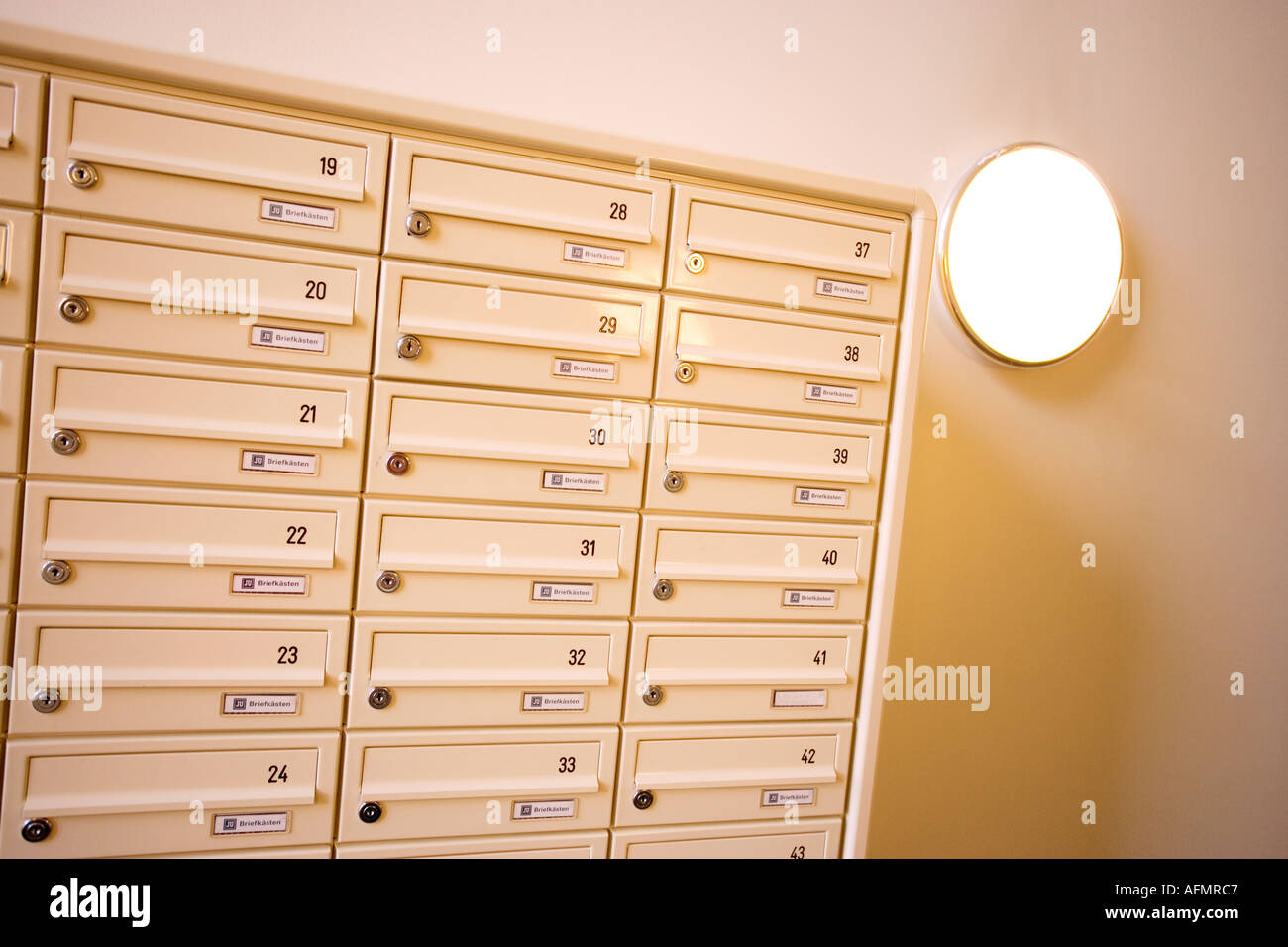 Multi occupancy letter boxes hires stock photography and images Alamy