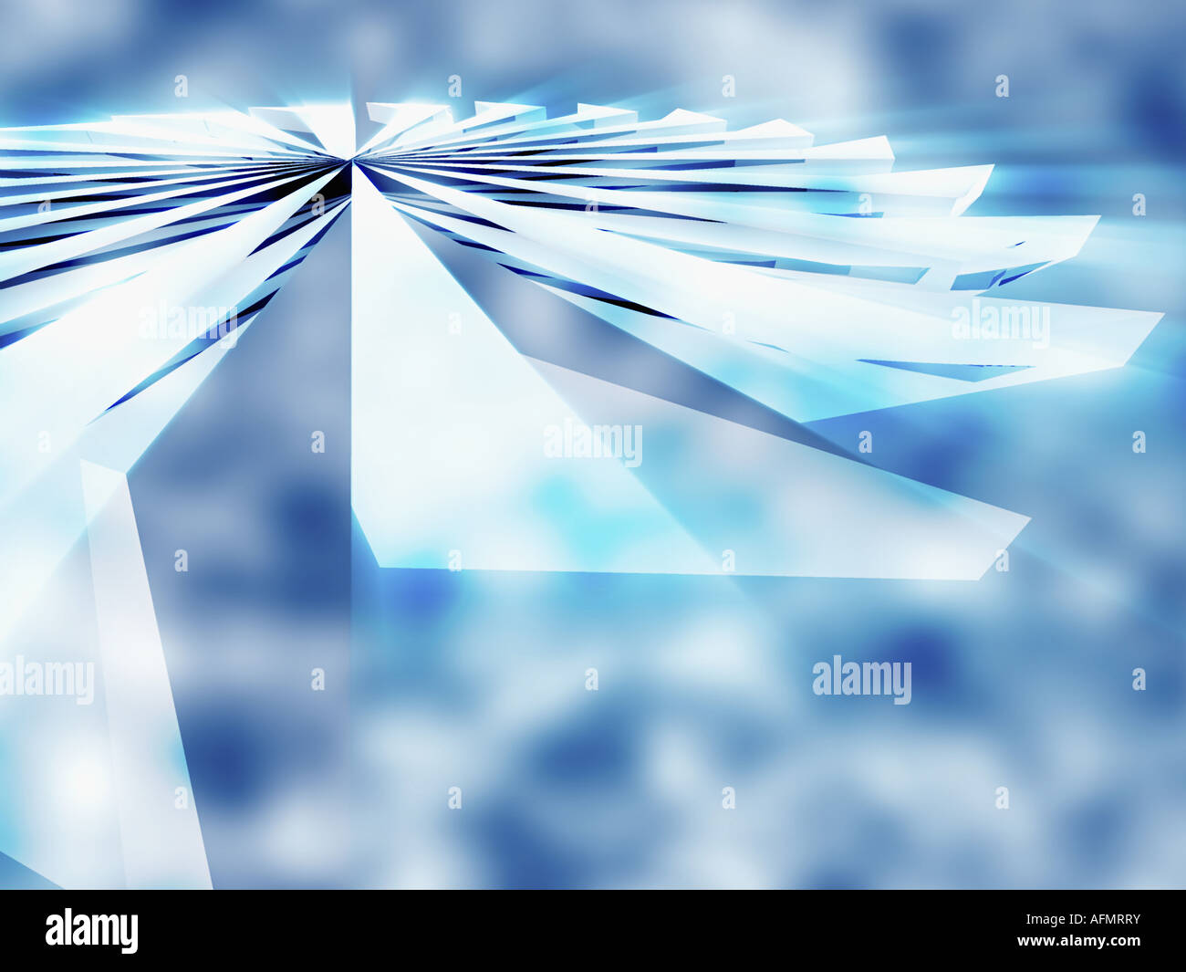 Abstract pattern on a blue background Stock Photo - Alamy