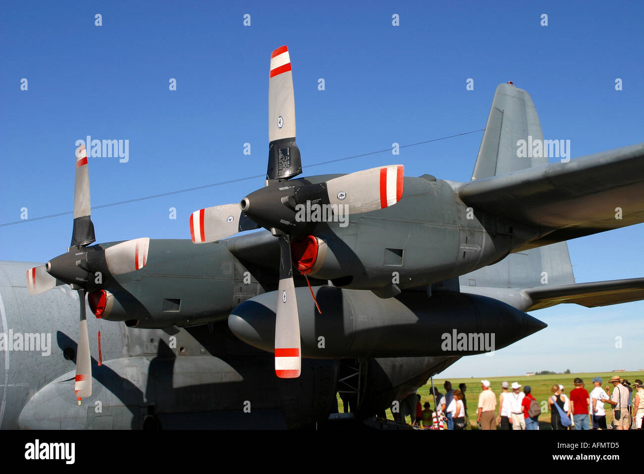 AIRCRAFT at an airshow, Hercules Airplane Stock Photo - Alamy