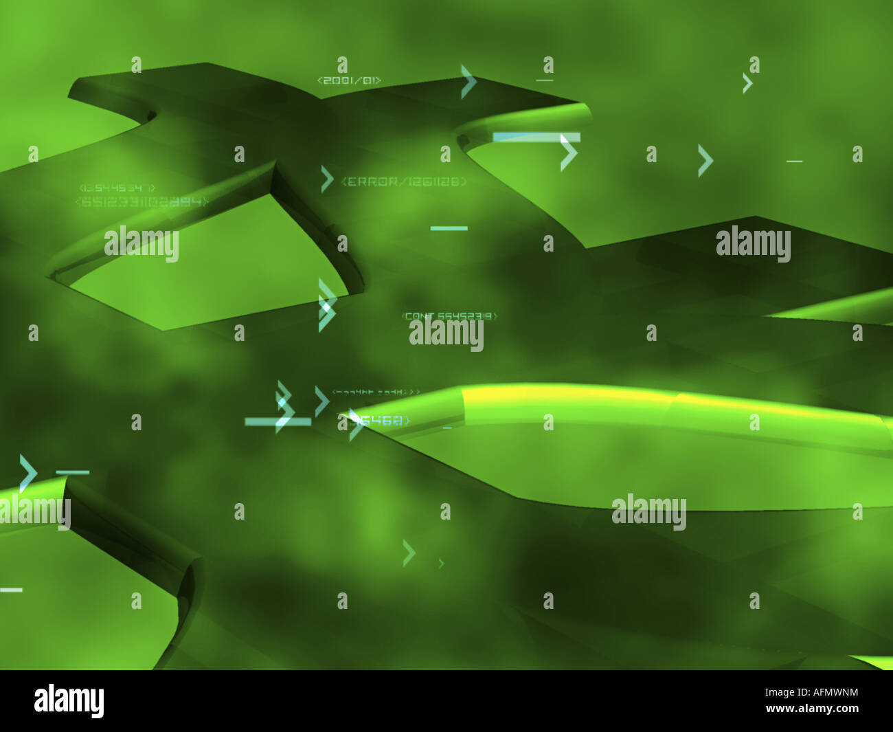 Abstract pattern on a green background Stock Photo - Alamy