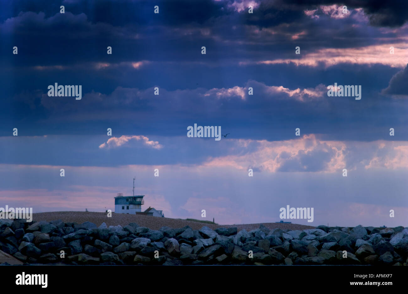 Stormy night sky moon stars hi-res stock photography and images - Alamy