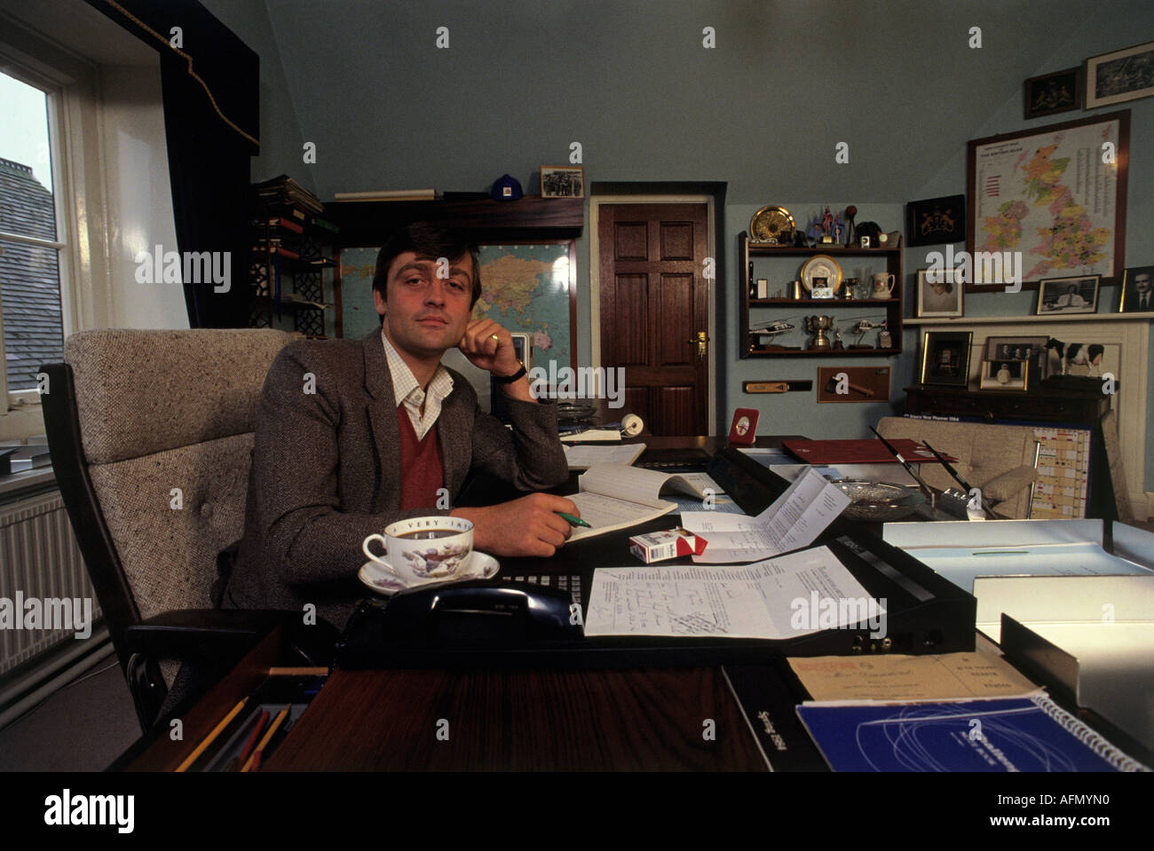 DUKE OF WESTMINSTER English aristocrat and property owner about 1990 Stock Photo