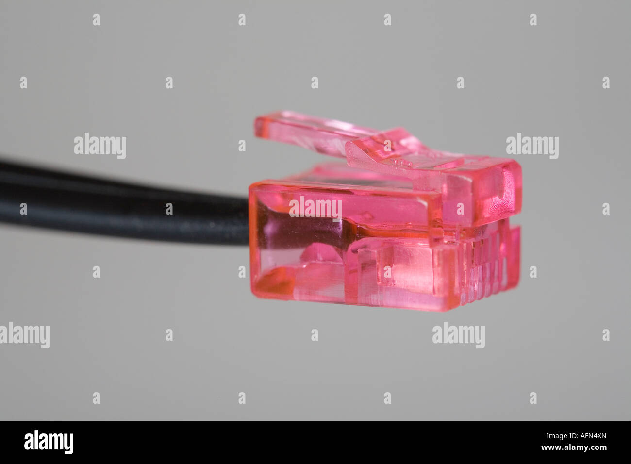 telephone modem jack Stock Photo Alamy