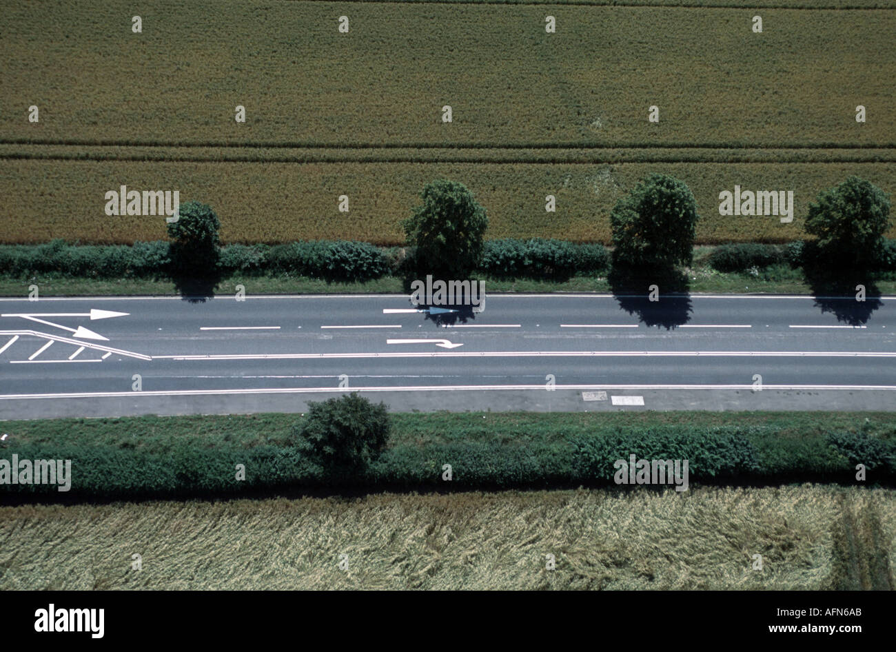 Aerial view empty straight hi-res stock photography and images - Alamy
