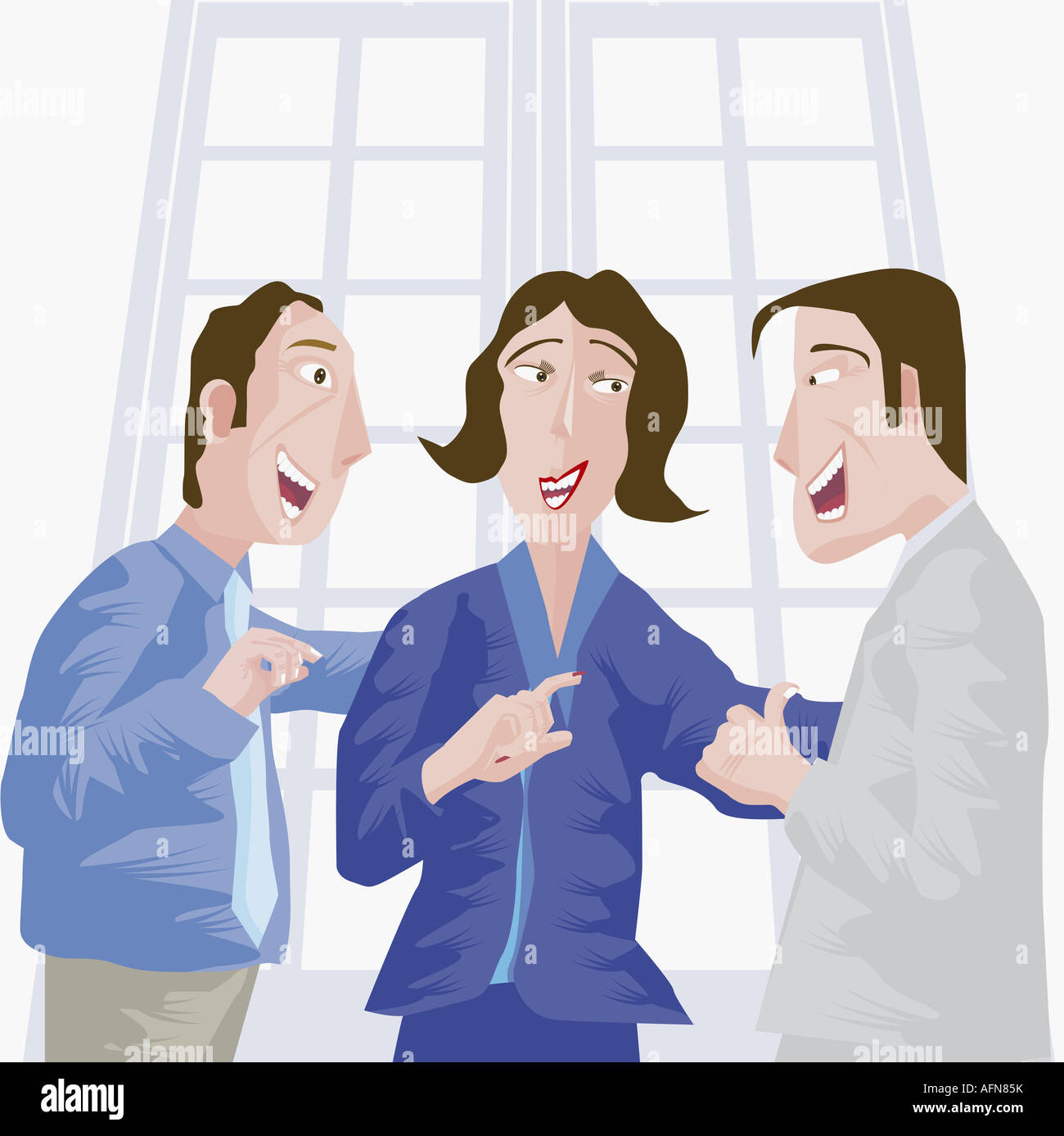 Businesspeople standing together Stock Photo - Alamy