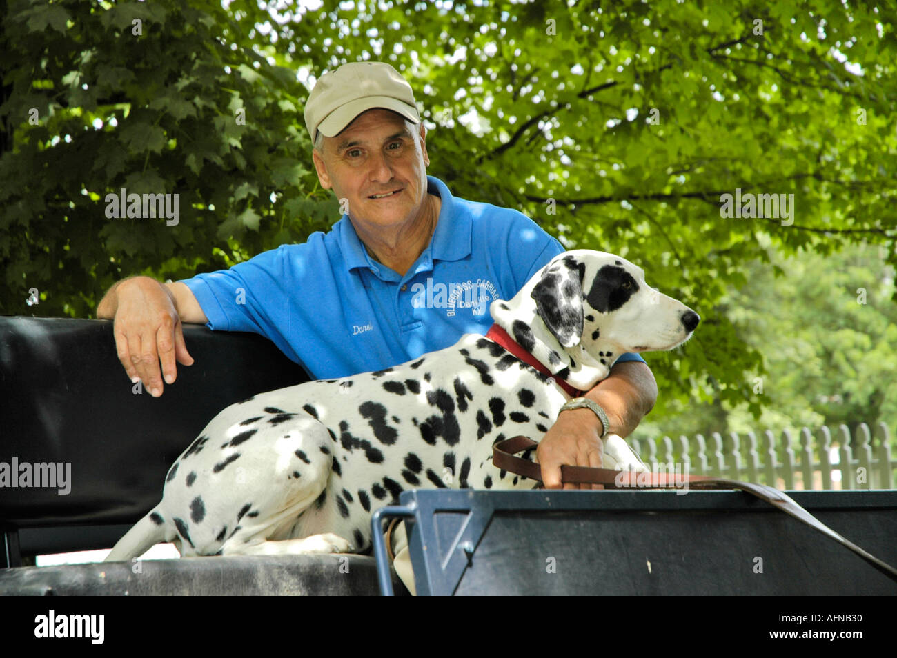 Man with his best friend and pet dog Stock Photo