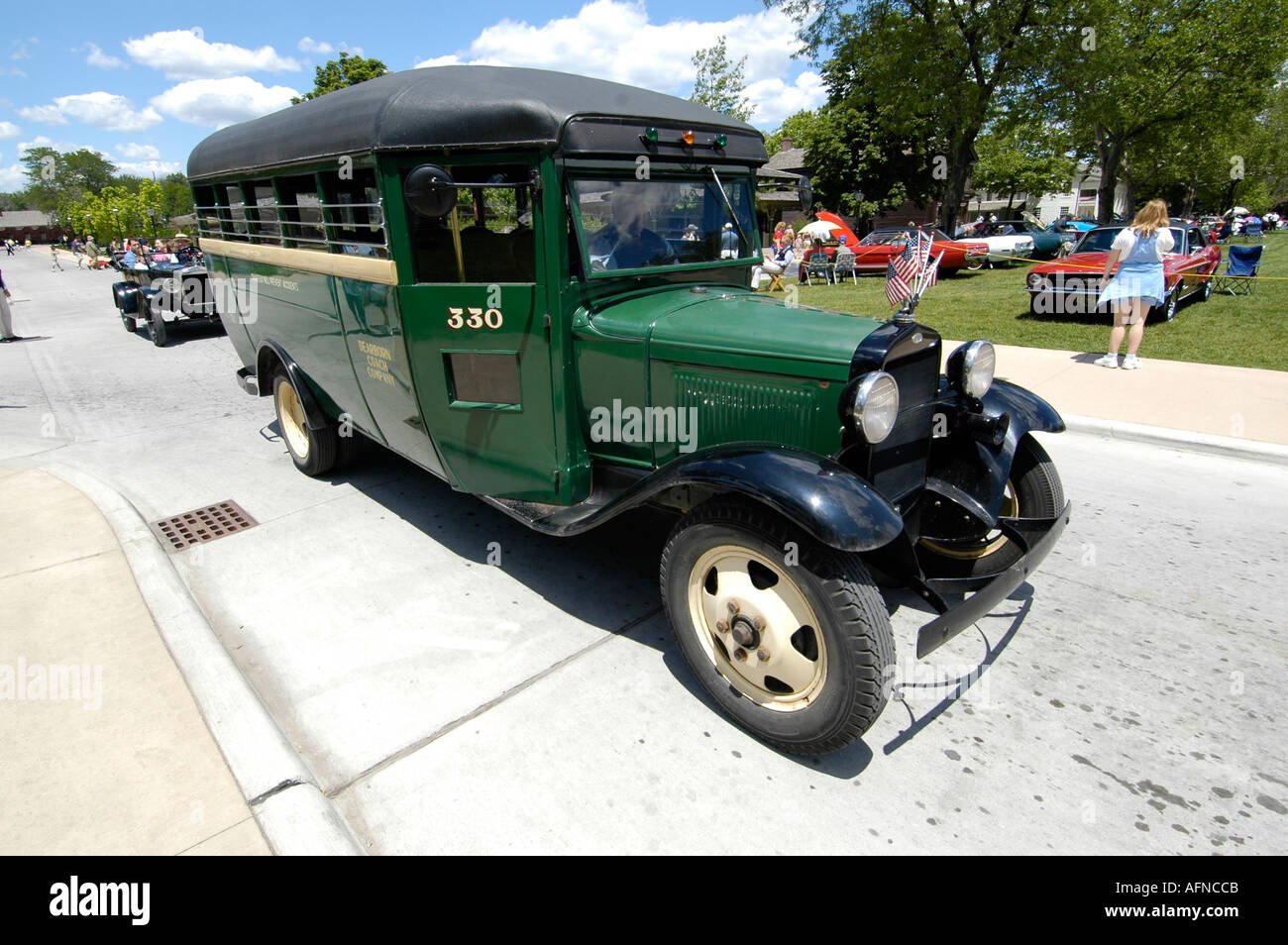 Bus at Historic Greenfield Village and Henry Ford Museum located at