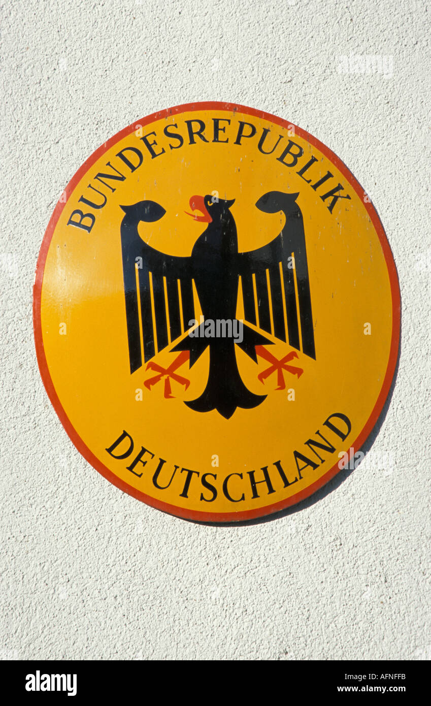 sign Bundesrepublik Deutschland Stock Photo