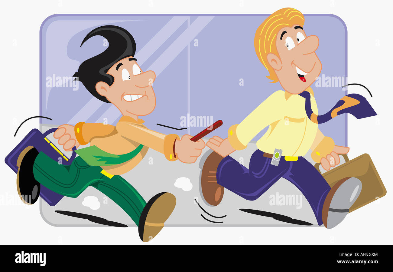 Passing The Baton Cut Out Stock Images Pictures Alamy