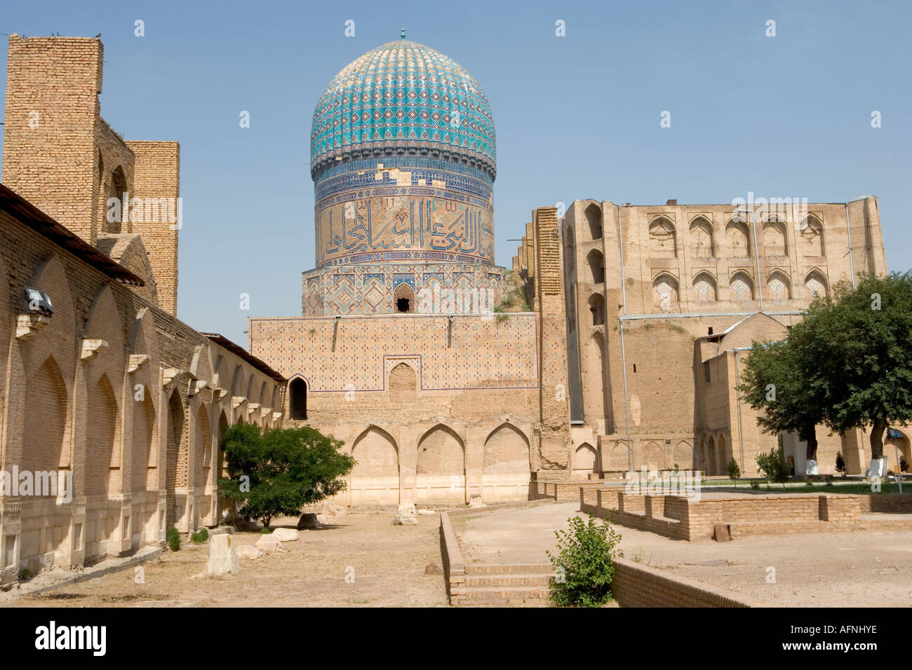 Uzbekistan, Samarkand, Bibi Khanum Mosque Stock Photo - Alamy