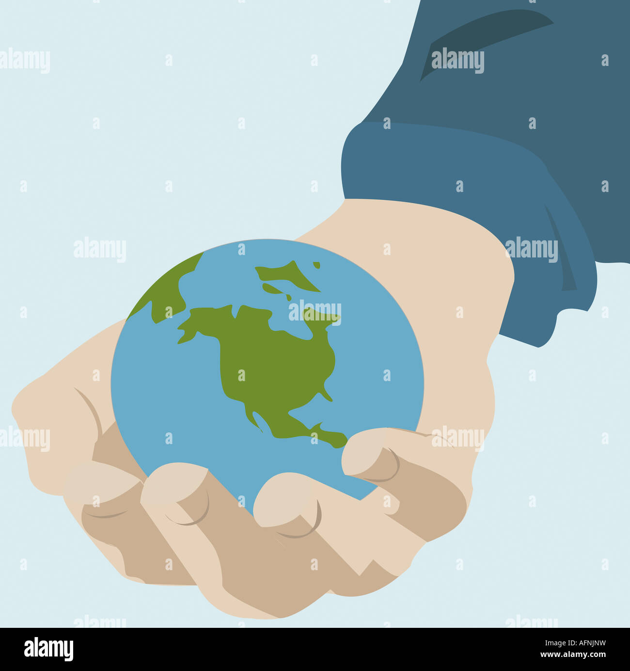 Holding a globe in hand hi-res stock photography and images - Alamy