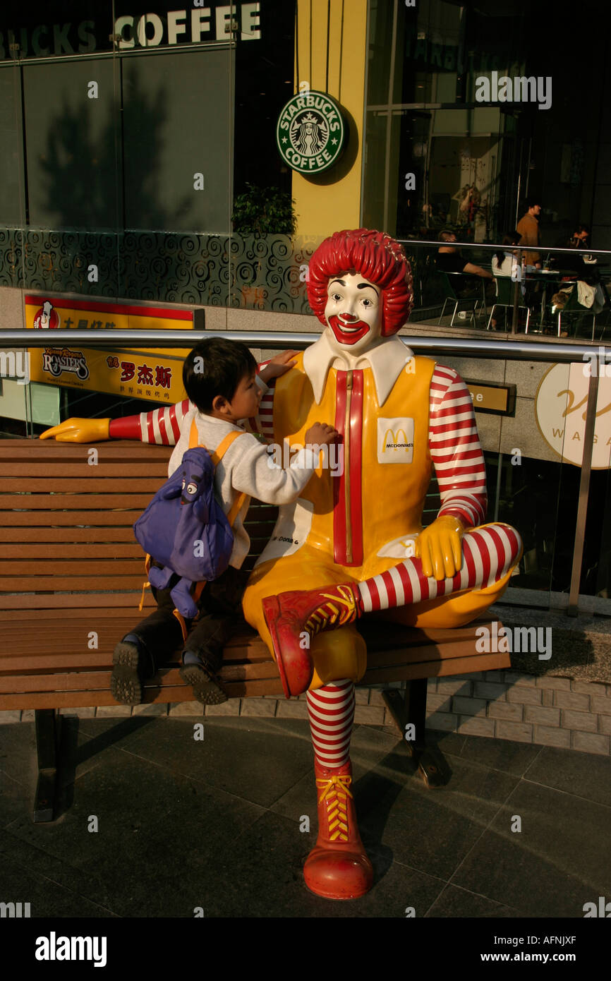 Ronald McDonald statue Stock Photo