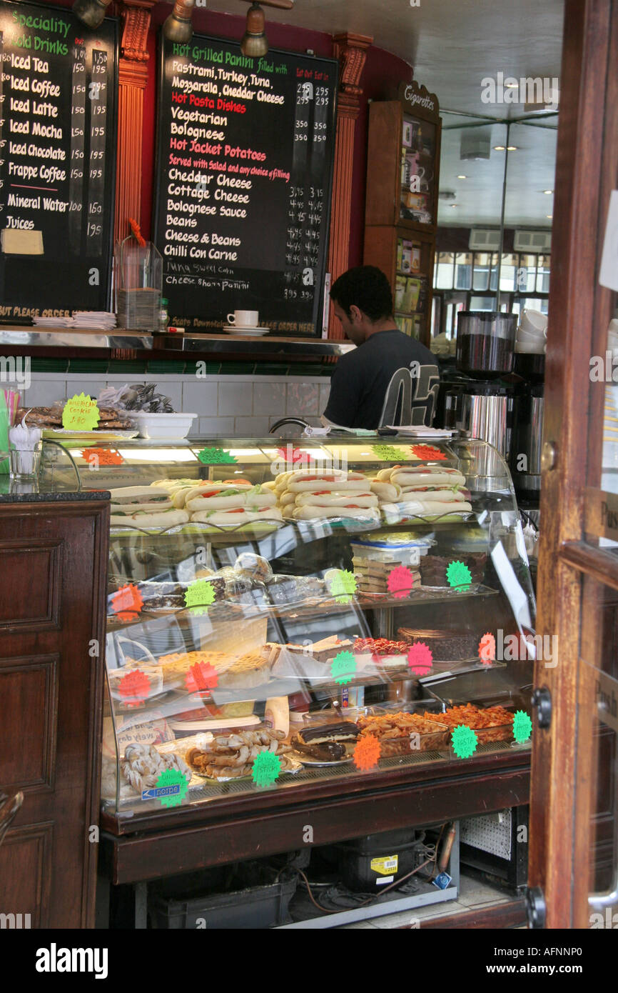 italian sandwich bar, central London Stock Photo Alamy