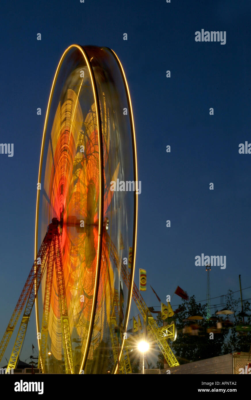 CARNIVAL RIDES Night time on the midway, Stampede Park, Calgary