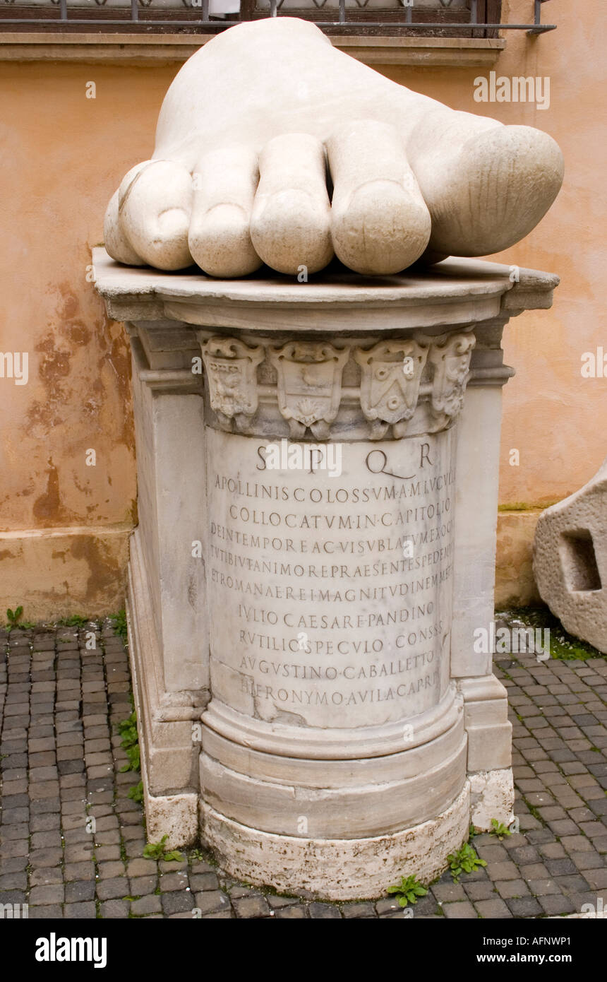 Sculptures at Capitoline Museum Rome Stock Photo - Alamy