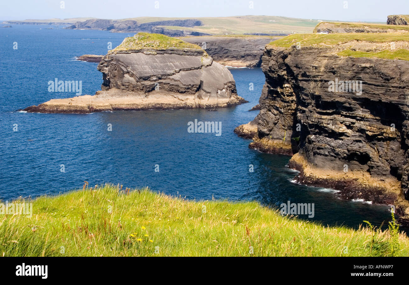 View of cliffs on Atlantic west coast of Ireland Stock Photo