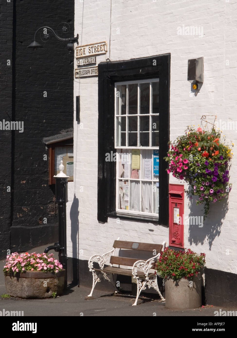 VILLAGE POST OFFICE and old "Telegraph House" Claverley Shropshire